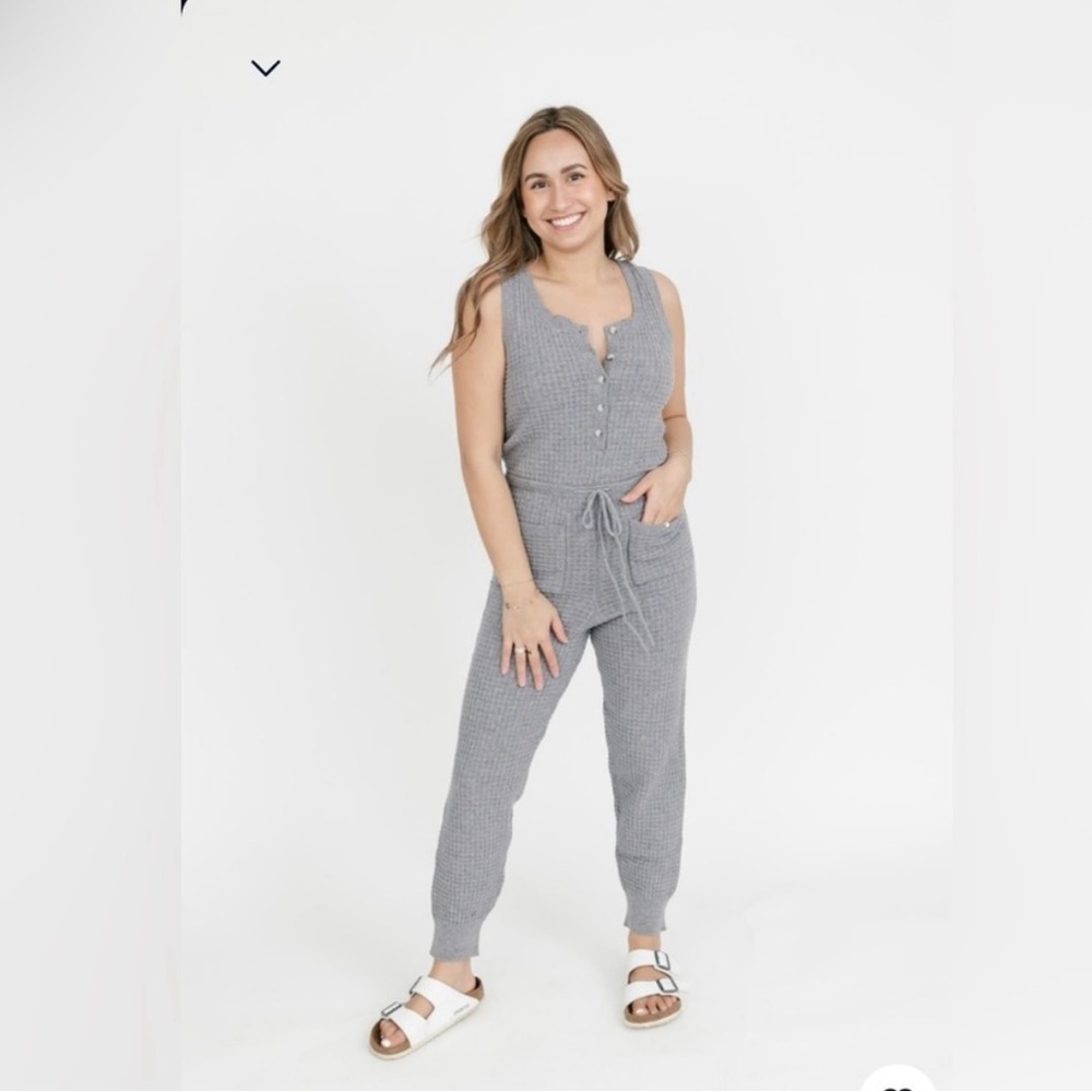 Smash + Tess Megan Waffle Jumpsuit